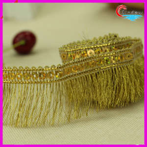 4cm Metallic Fringe with Sequins