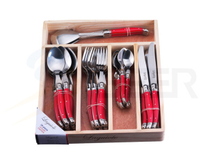 24 Pieces Laguiole Stainless Steel Flatware Set (SE-K65)